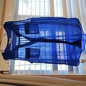 Sheer sleeveless blouse